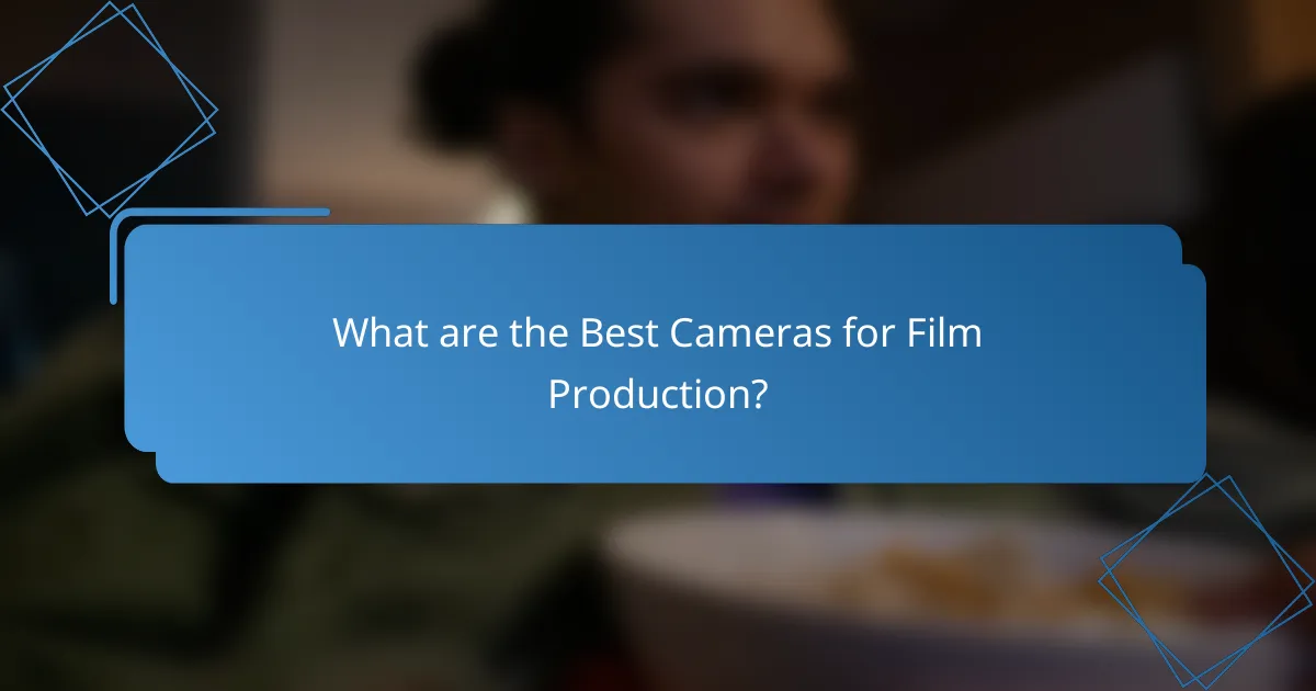 What are the Best Cameras for Film Production?