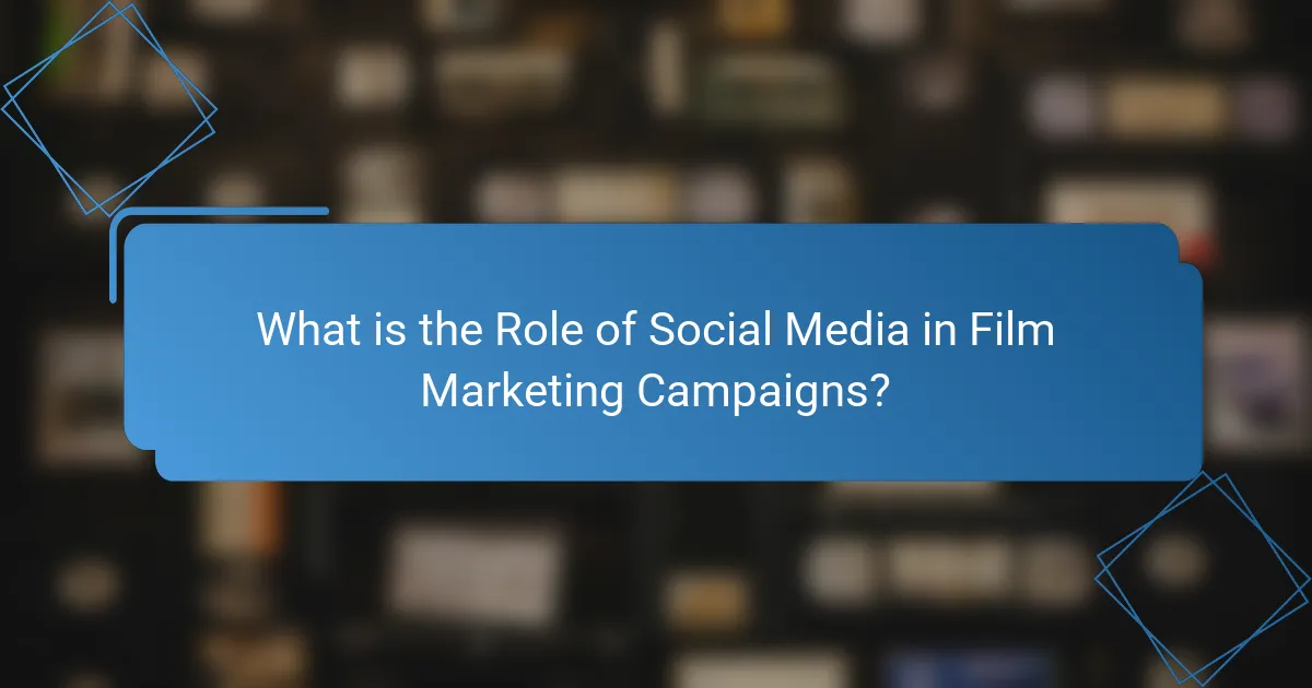 What is the Role of Social Media in Film Marketing Campaigns?